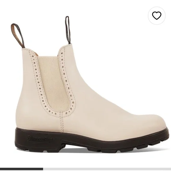 Blundstone Cream Ankle Boots - Picture 2 of 2